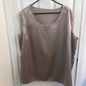 Plus size, Satin like Tank Top